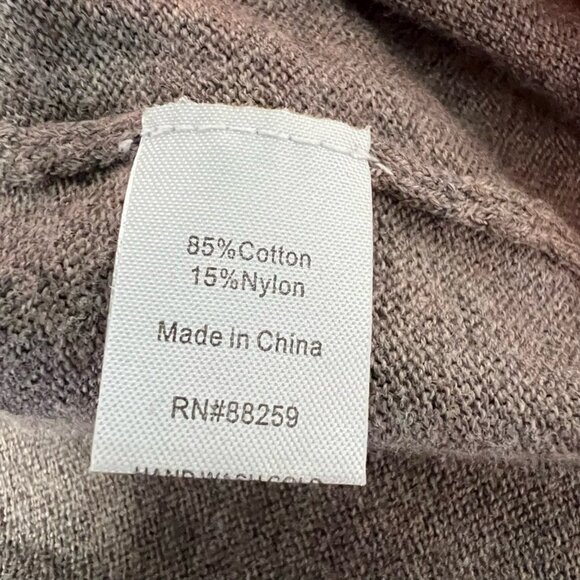 Fresh Produce Womens Tunic Sweater Brown Coral Heathered Long Sleeve V Neck S/M - Picture 10 of 11